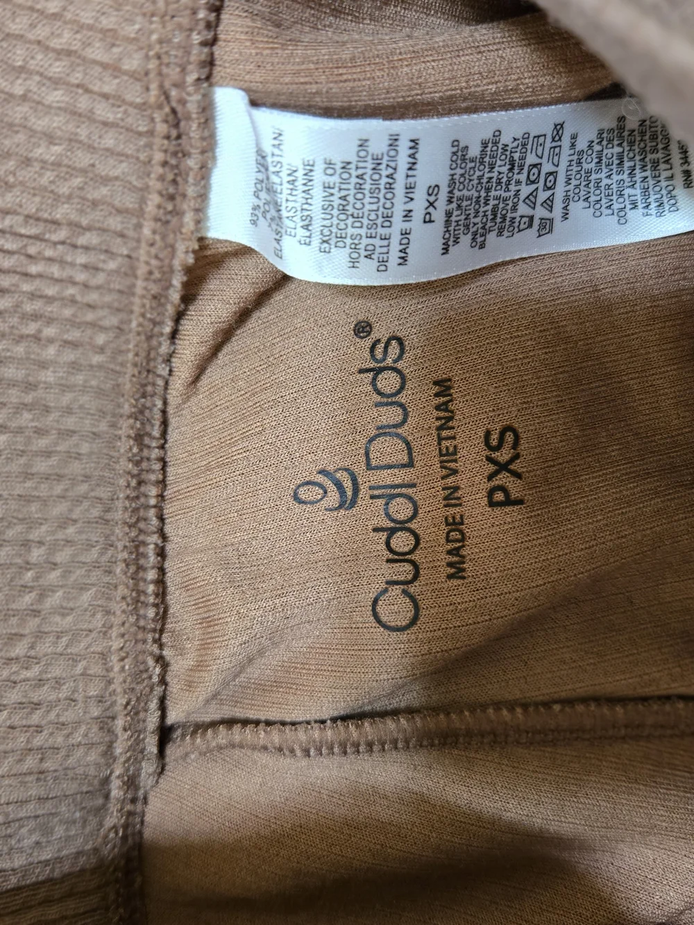 Cuddl Duds Ribbed Knit 2 Piece Lounge Wear in Taupe Soft Comfy Fall